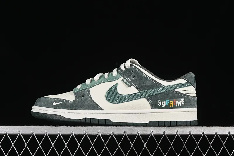 All categories Nk SB Dunk Series Nk SB Dunk Low High-end customized low-top sneakers Nk SB Dunk Low SUP joint-Zhuba Green Hook Anniversary high-end customized low-top casual sneakers DJ2024-042
